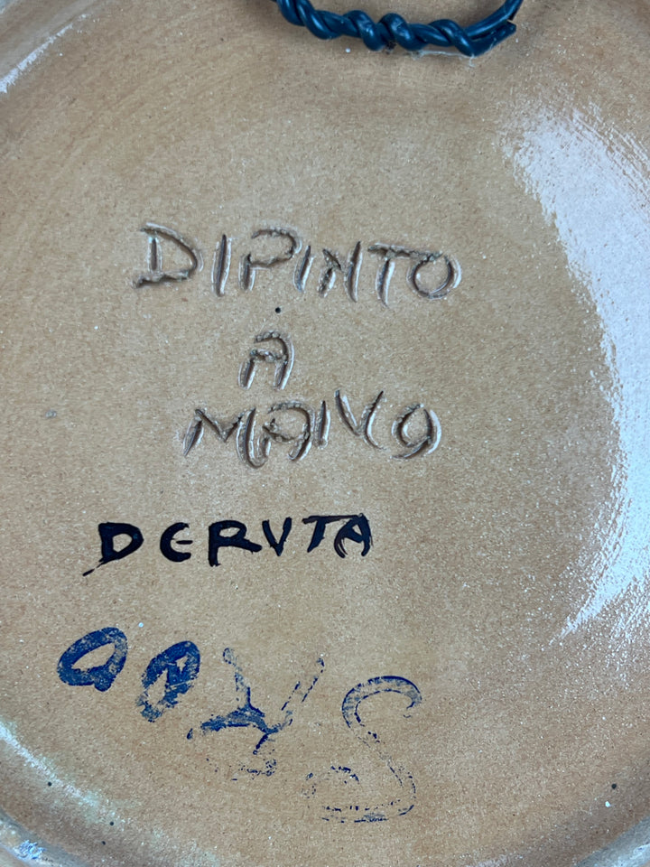 Piatto ceramica dipinto a mano Deruta