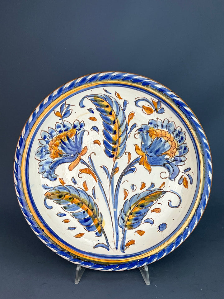 Piatto da parete ceramica italiana dipinti a mano