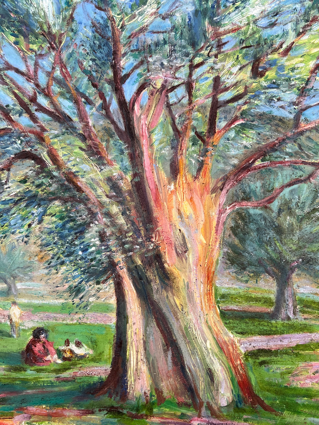 Quadro olio su tela albero Marelli