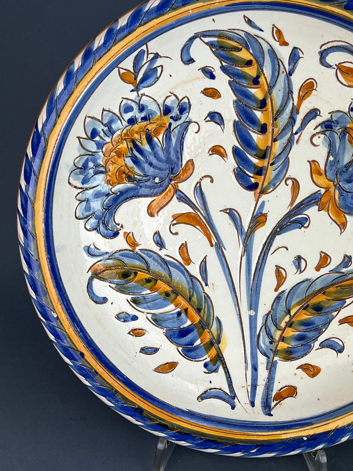 Piatto da parete ceramica italiana dipinti a mano