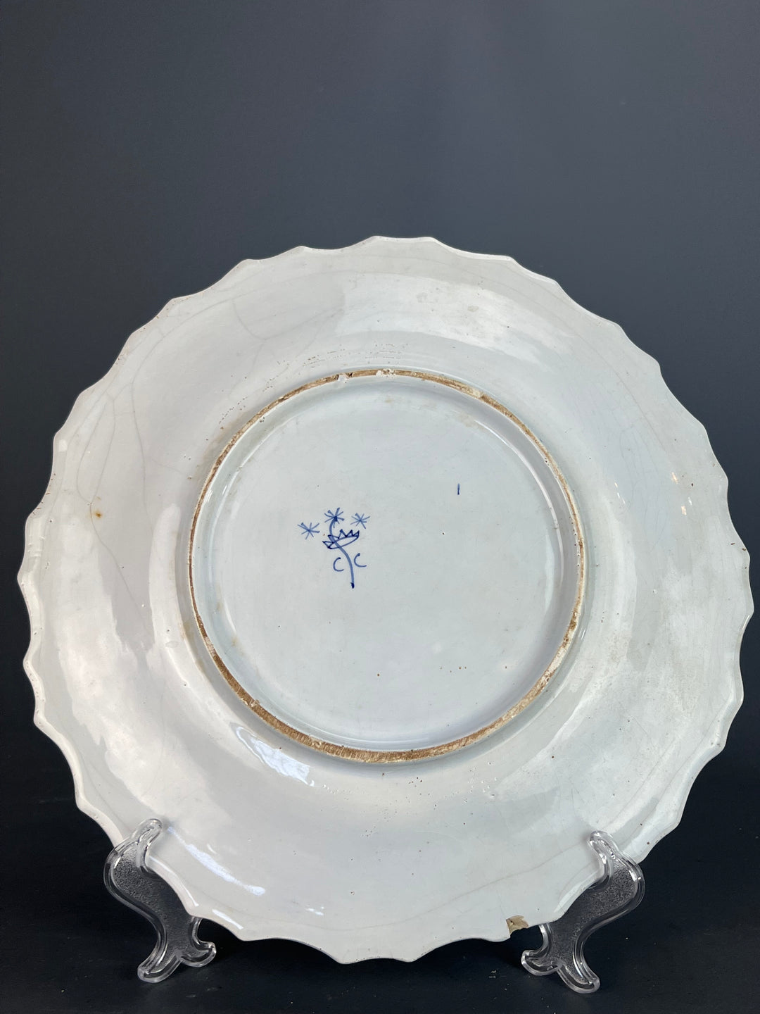 Piatto da parete maiolica Nove di Bassano tamburino