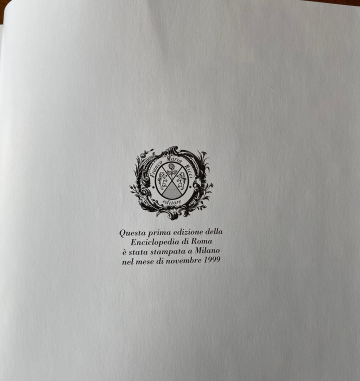 Libro Enciclopedia di Roma Franco Maria Ricci 1999