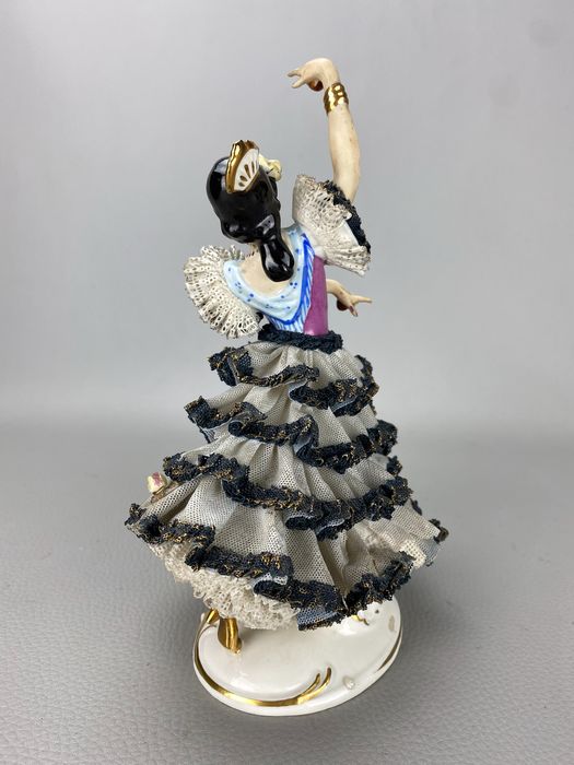 Statuina Ballerina flamenco porcellana Alka Dresden